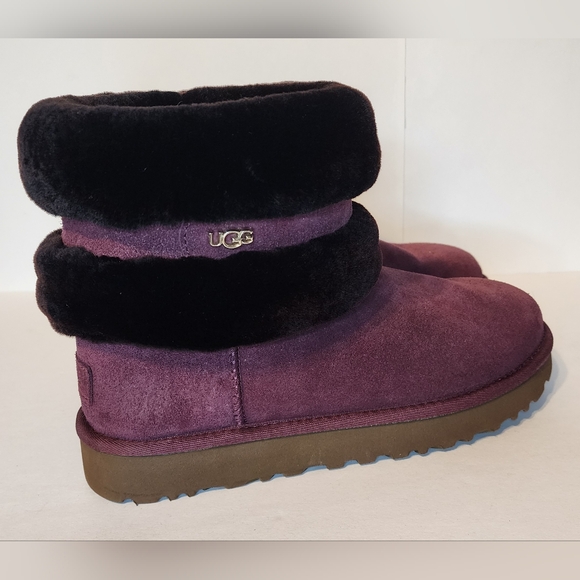 Ugg Limited Edition Fluff Mini Belted Boots Size 9 No Box - Picture 9 of 13
